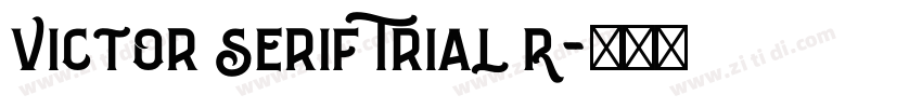 Victor Serif Trial R字体转换